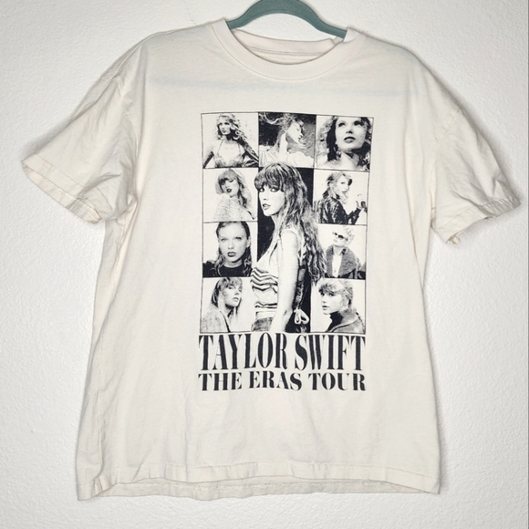 Taylor Swift Beige Eras Tour Tee M 2023 - Picture 1 of 4